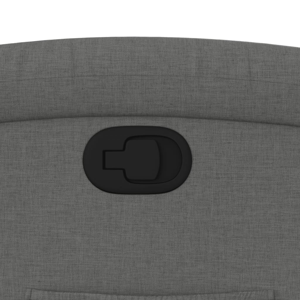 Fauteuil inclinable gris foncé tissu - XIOS