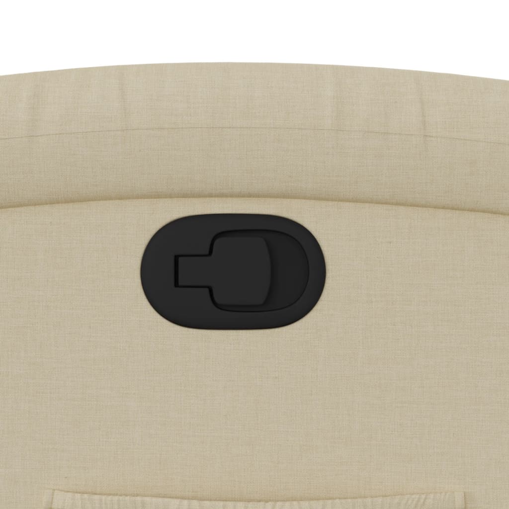 Fauteuil inclinable crème tissu
