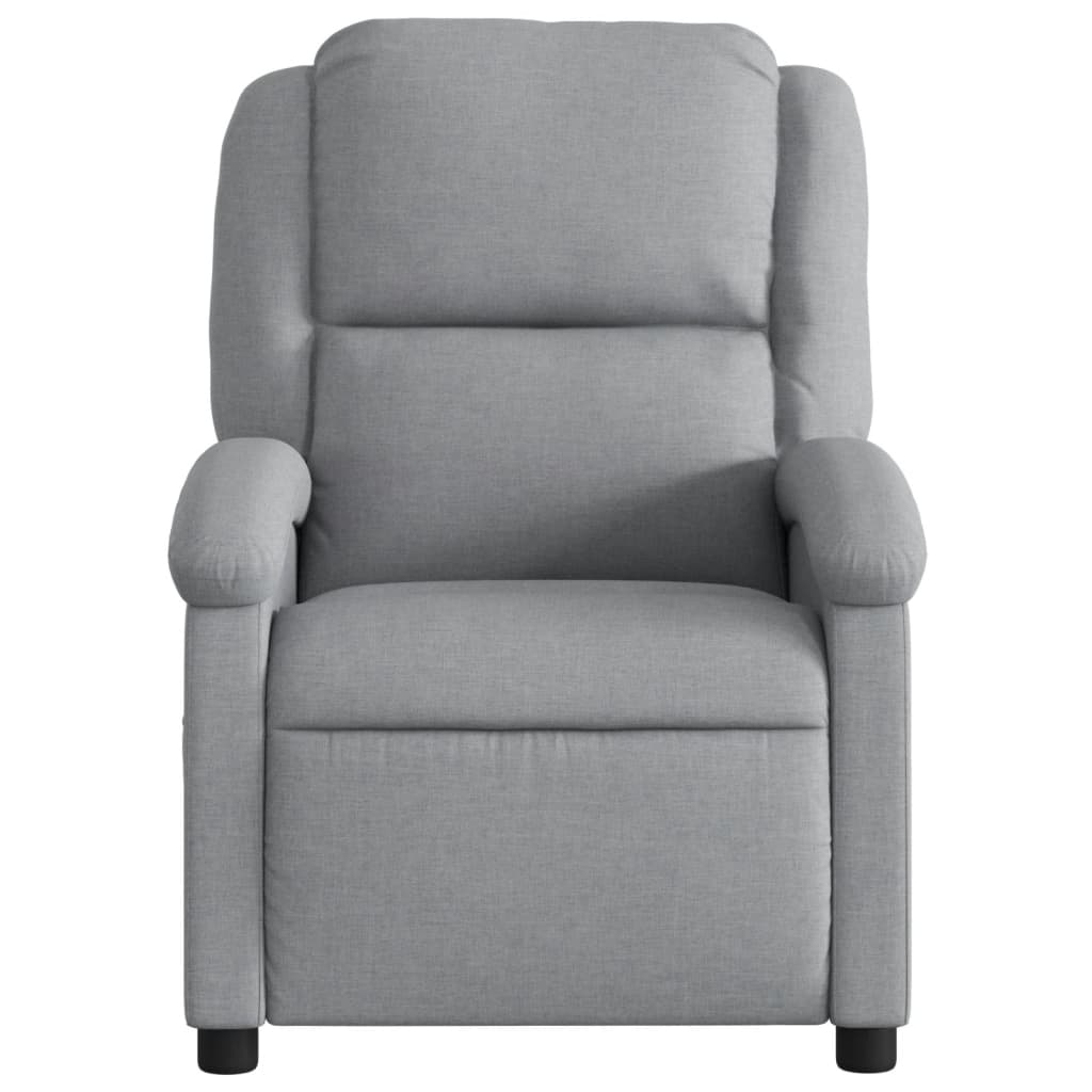 Fauteuil de massage inclinable en tissu gris clair - XIOS