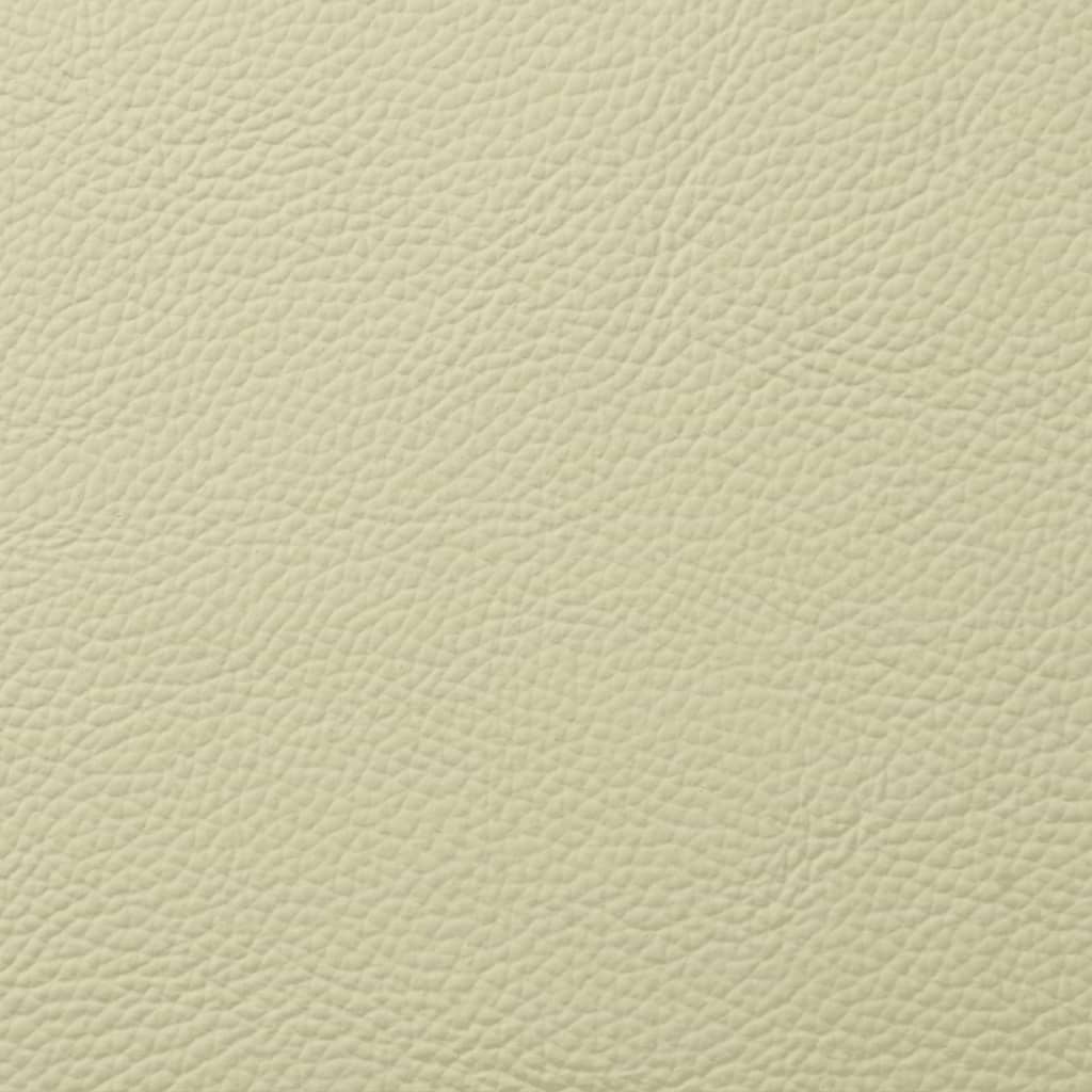 Fauteuil inclinable crème cuir véritable