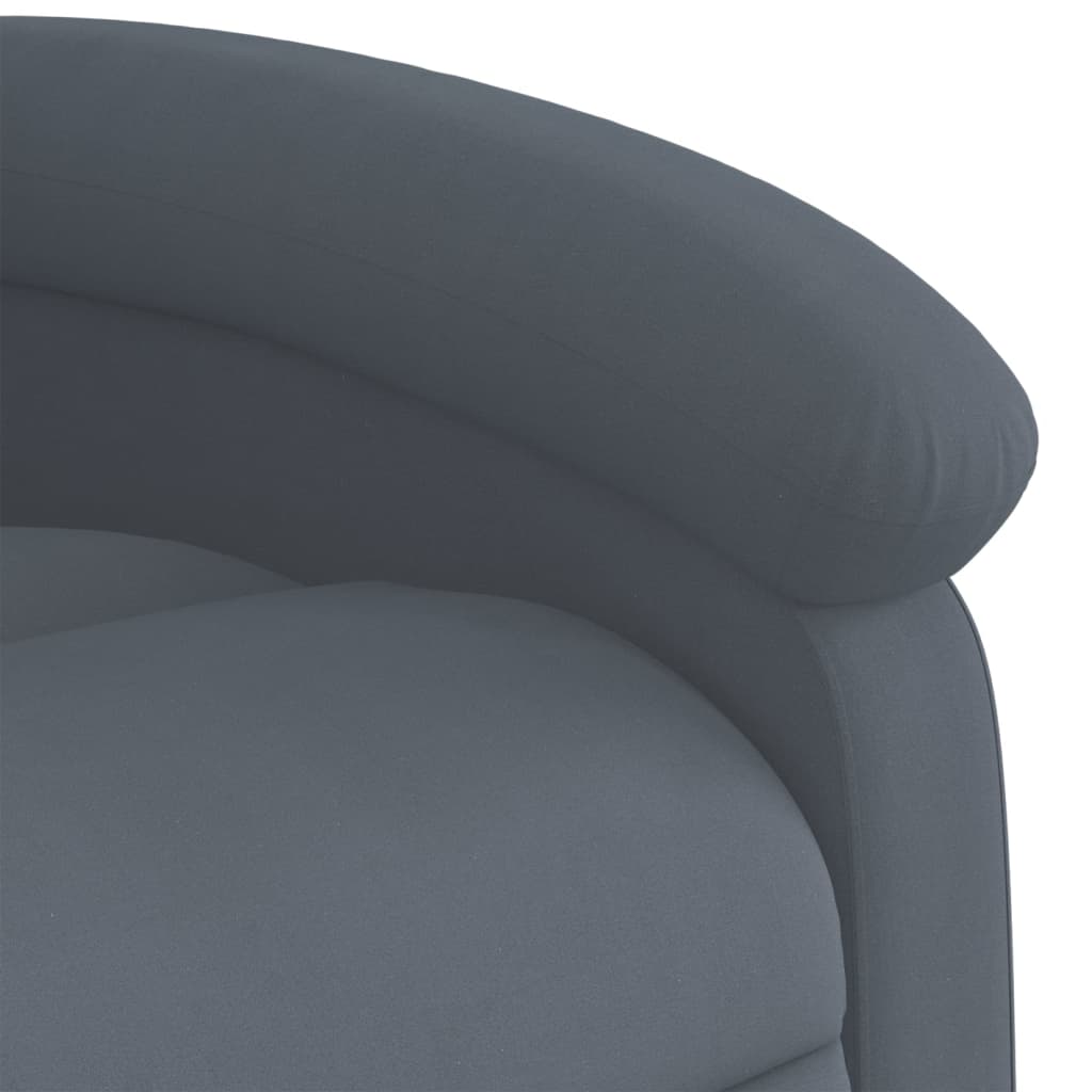Fauteuil inclinable en velours gris foncé - XIOS