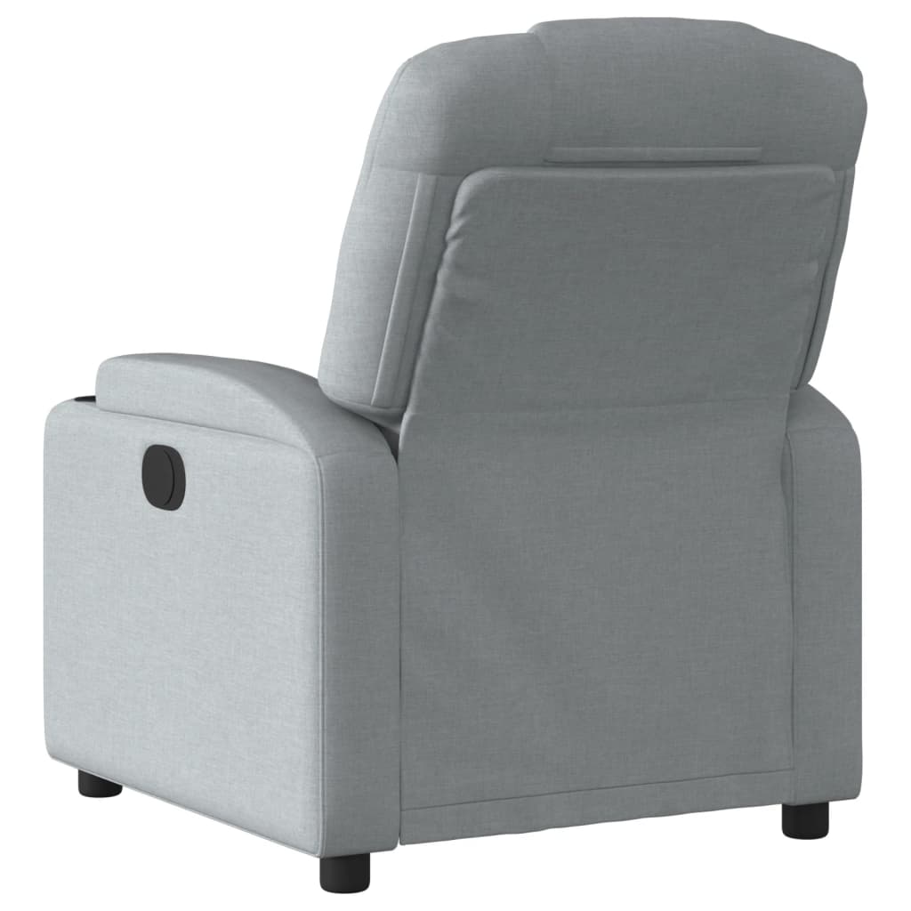 Fauteuil inclinable en tissu gris clair - XIOS