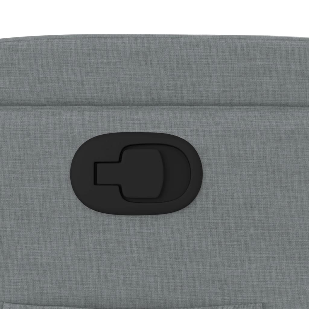 Fauteuil inclinable en tissu gris clair - XIOS