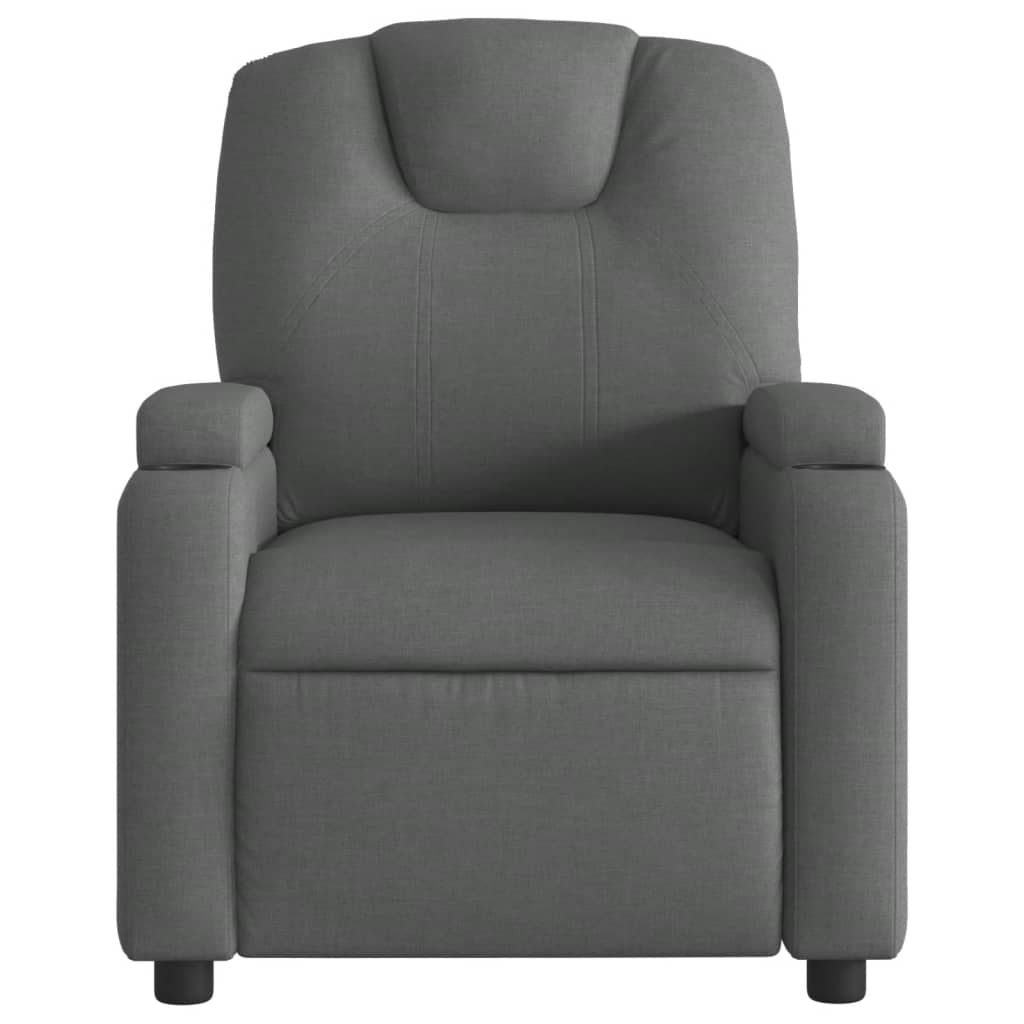 Fauteuil inclinable en tissu gris foncé - XIOS