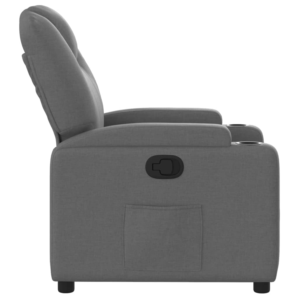 Fauteuil inclinable en tissu gris foncé - XIOS