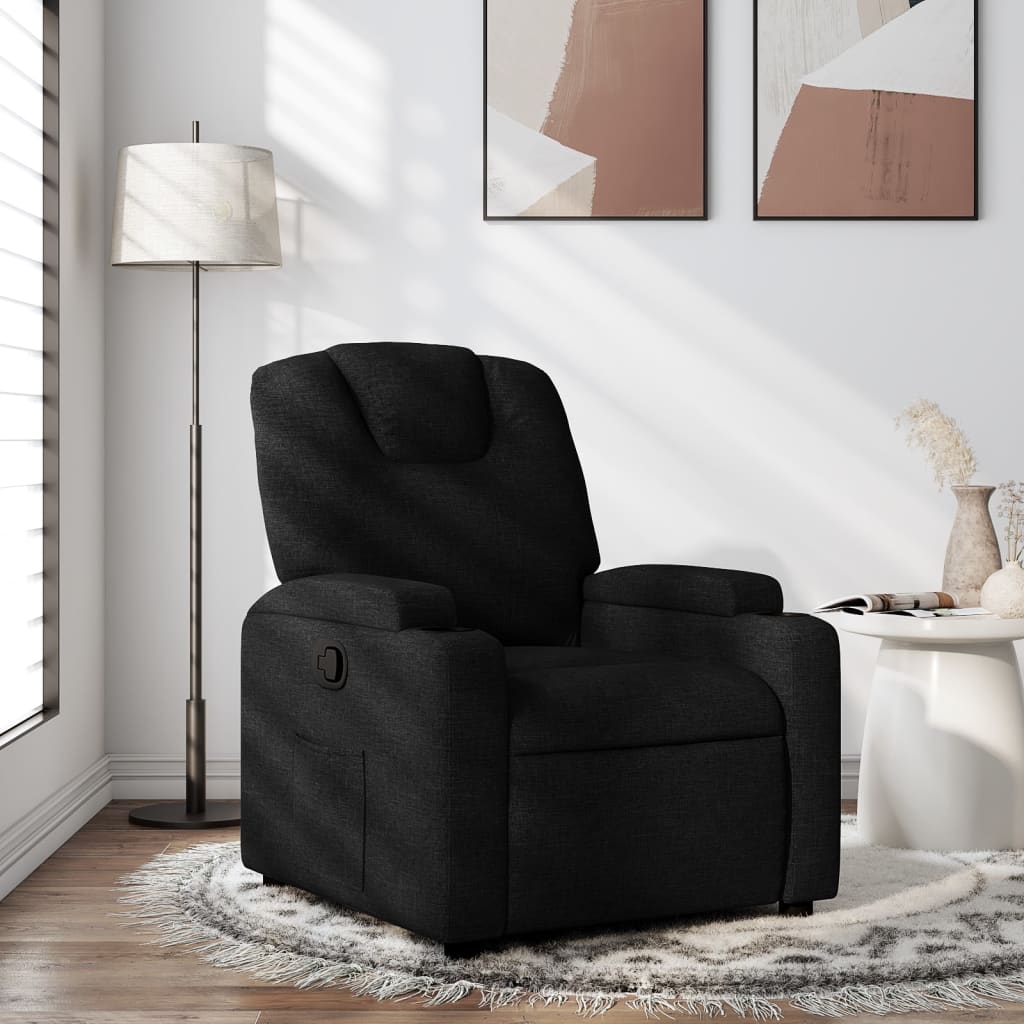 Fauteuil inclinable en tissu noir - XIOS