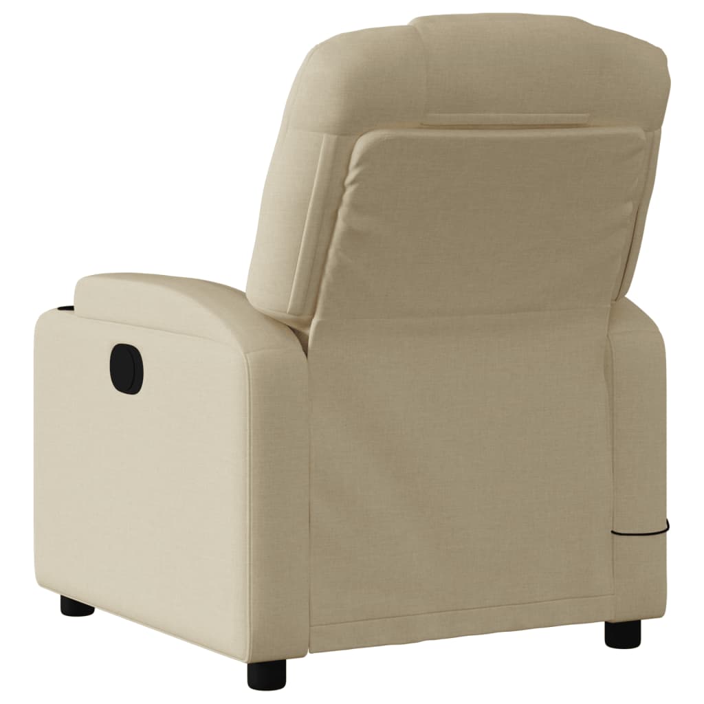 Fauteuil inclinable en tissu crème - XIOS