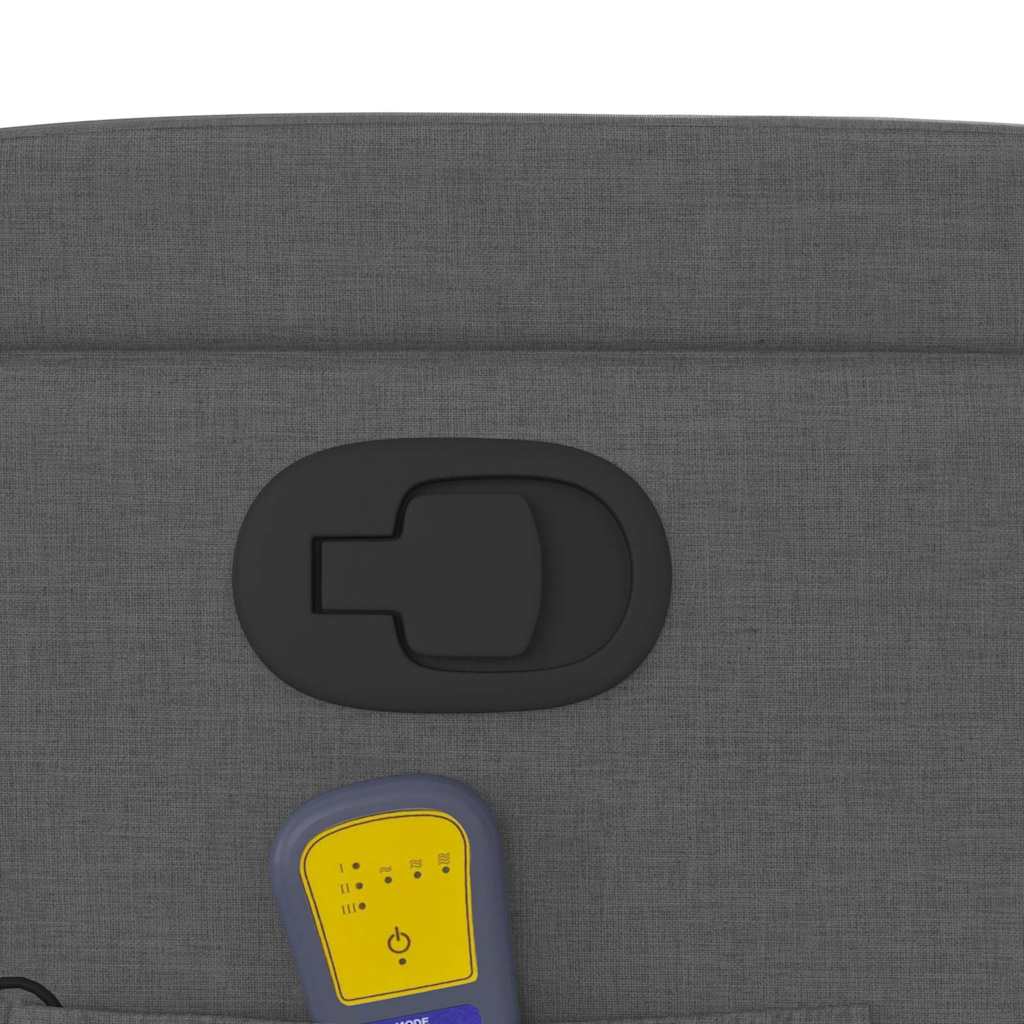 Fauteuil de massage inclinable gris foncé tissu - XIOS