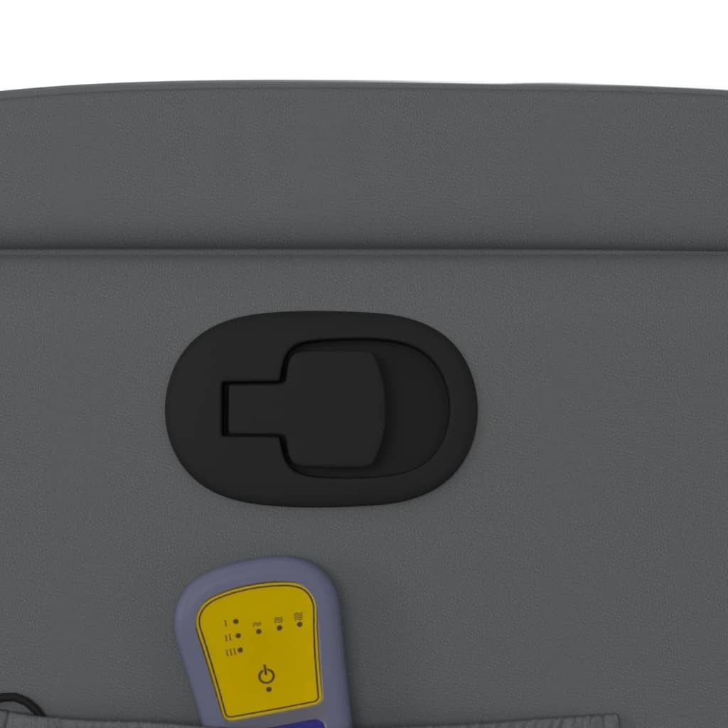 Fauteuil de massage inclinable gris similicuir - XIOS