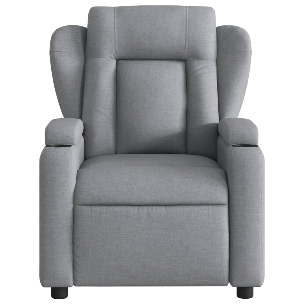 Fauteuil inclinable en tissu gris clair - XIOS