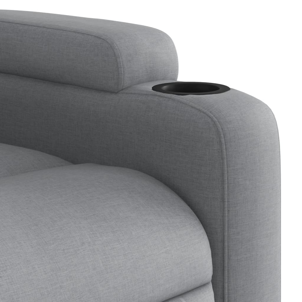Fauteuil inclinable en tissu gris clair - XIOS