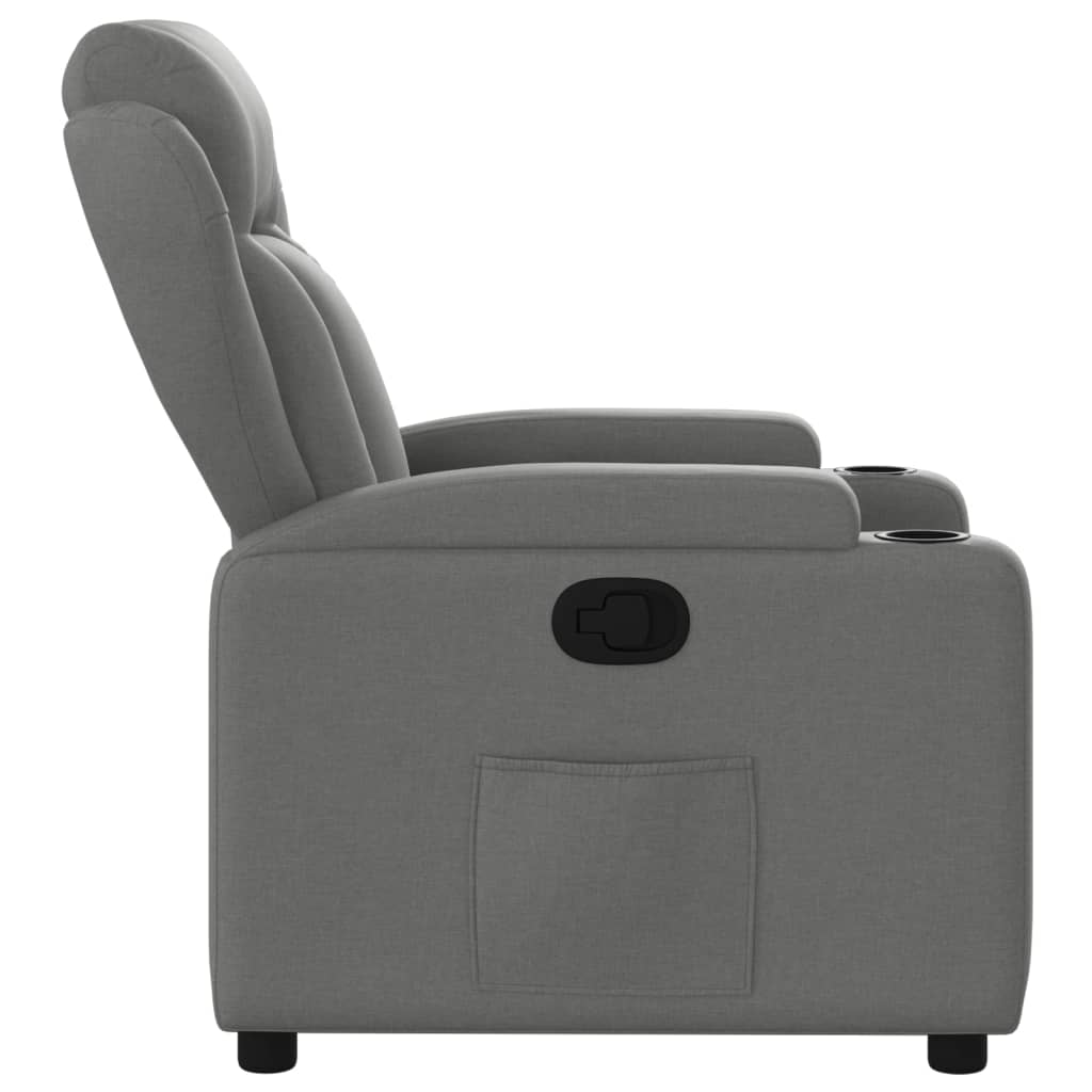 Fauteuil inclinable en tissu gris foncé - XIOS