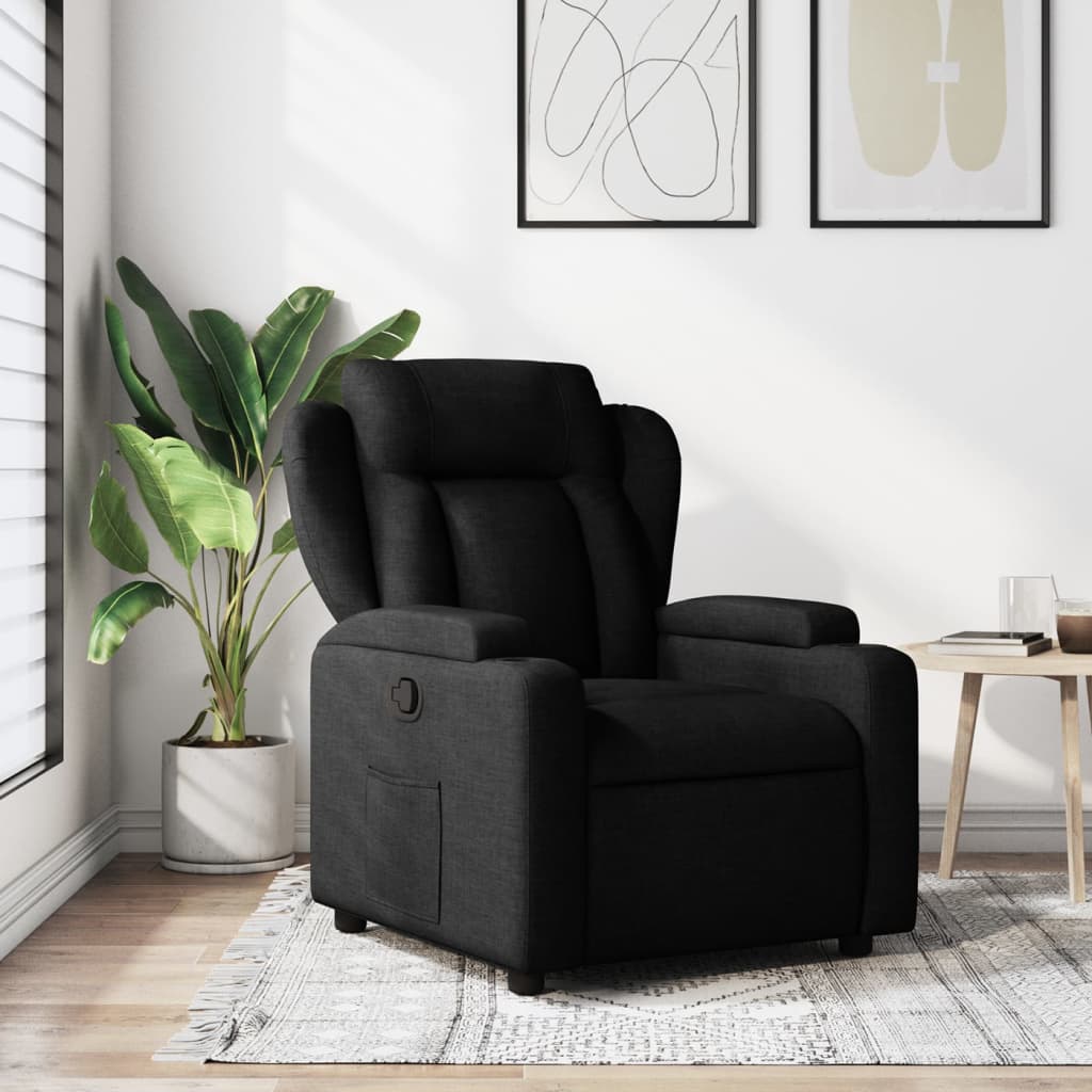 Fauteuil inclinable en tissu noir - XIOS