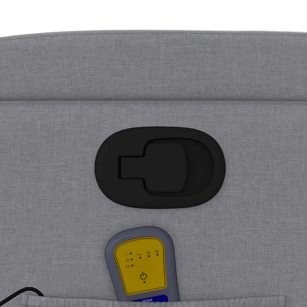 Fauteuil de massage inclinable gris clair tissu - XIOS