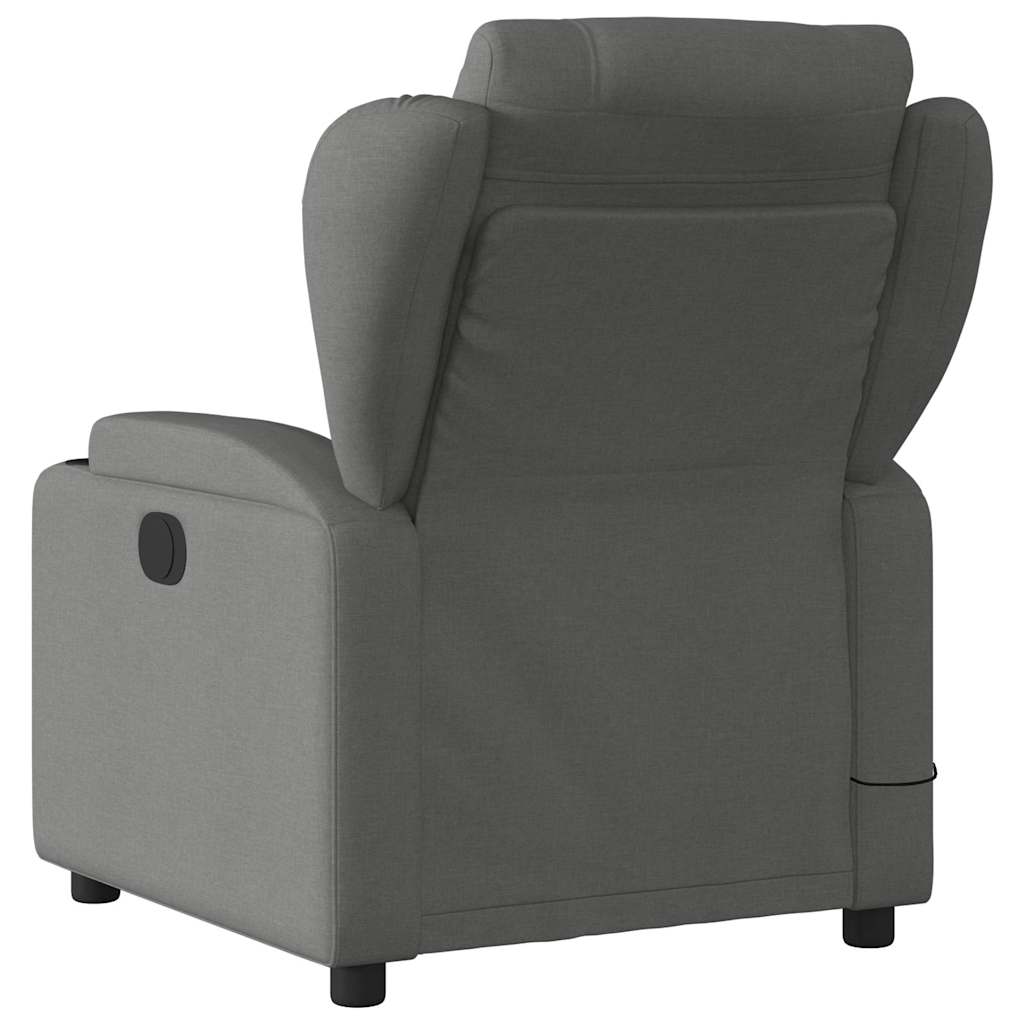Fauteuil de massage inclinable gris foncé tissu - XIOS