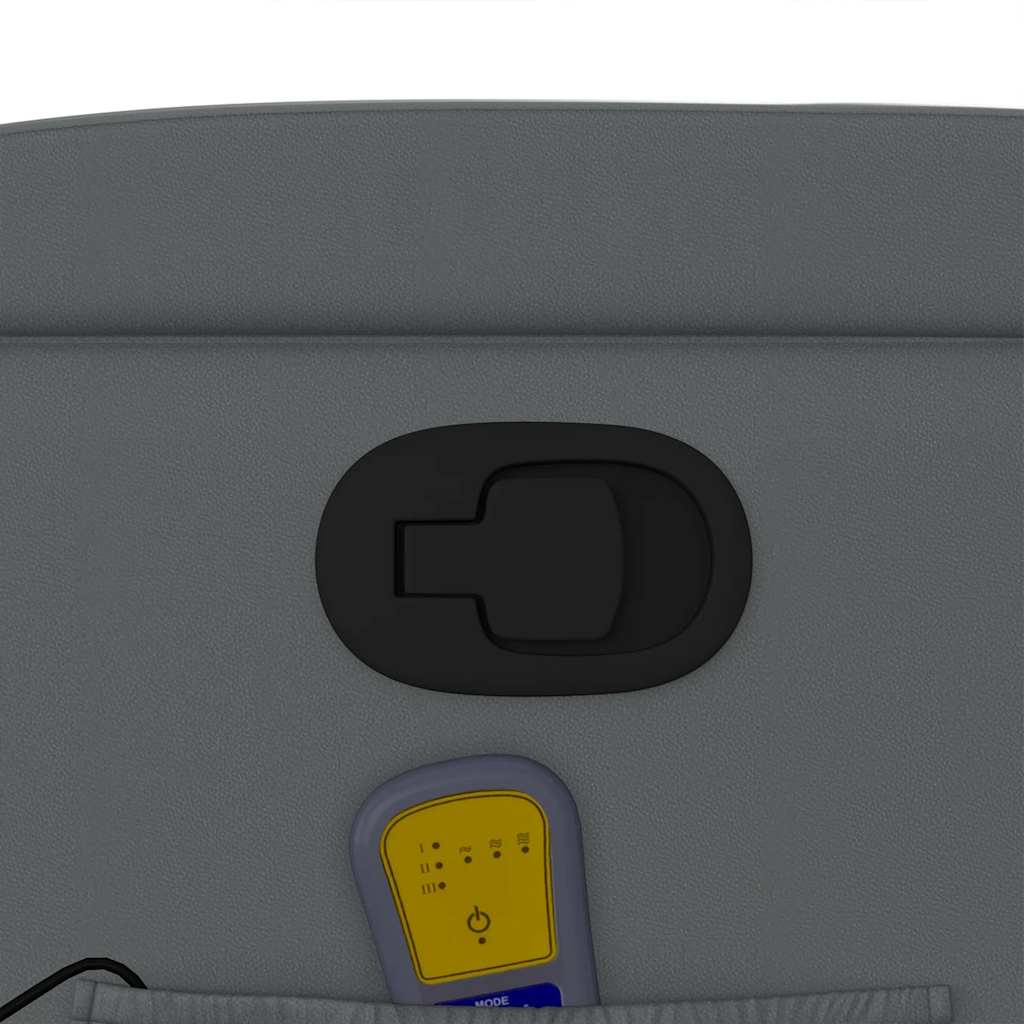 Fauteuil de massage inclinable gris similicuir - XIOS