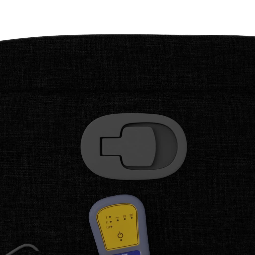 Fauteuil de massage inclinable noir tissu - XIOS