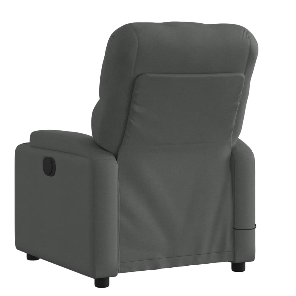 Fauteuil de massage inclinable gris foncé tissu - XIOS