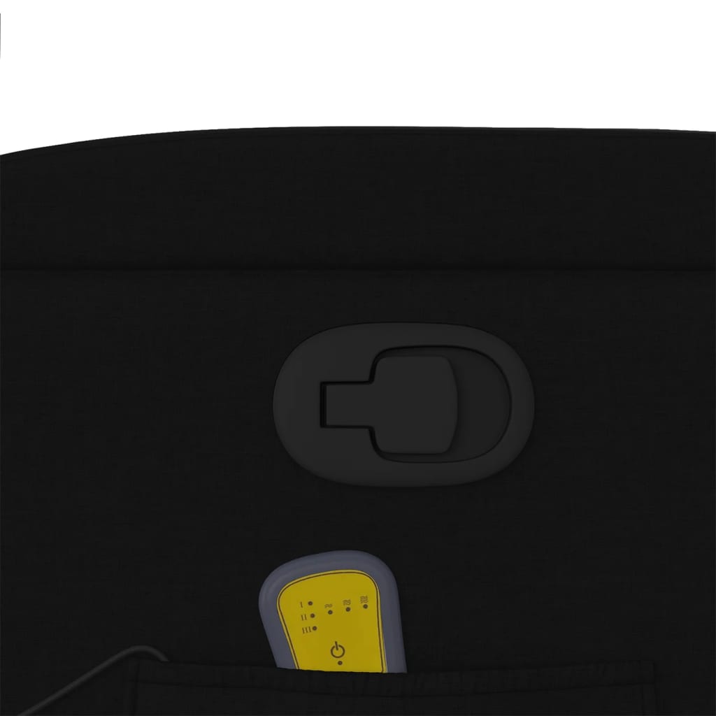 Fauteuil de massage inclinable noir tissu - XIOS