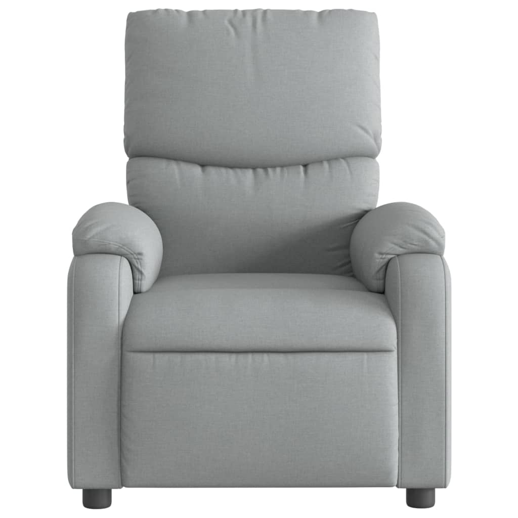 Fauteuil inclinable en tissu gris clair - XIOS