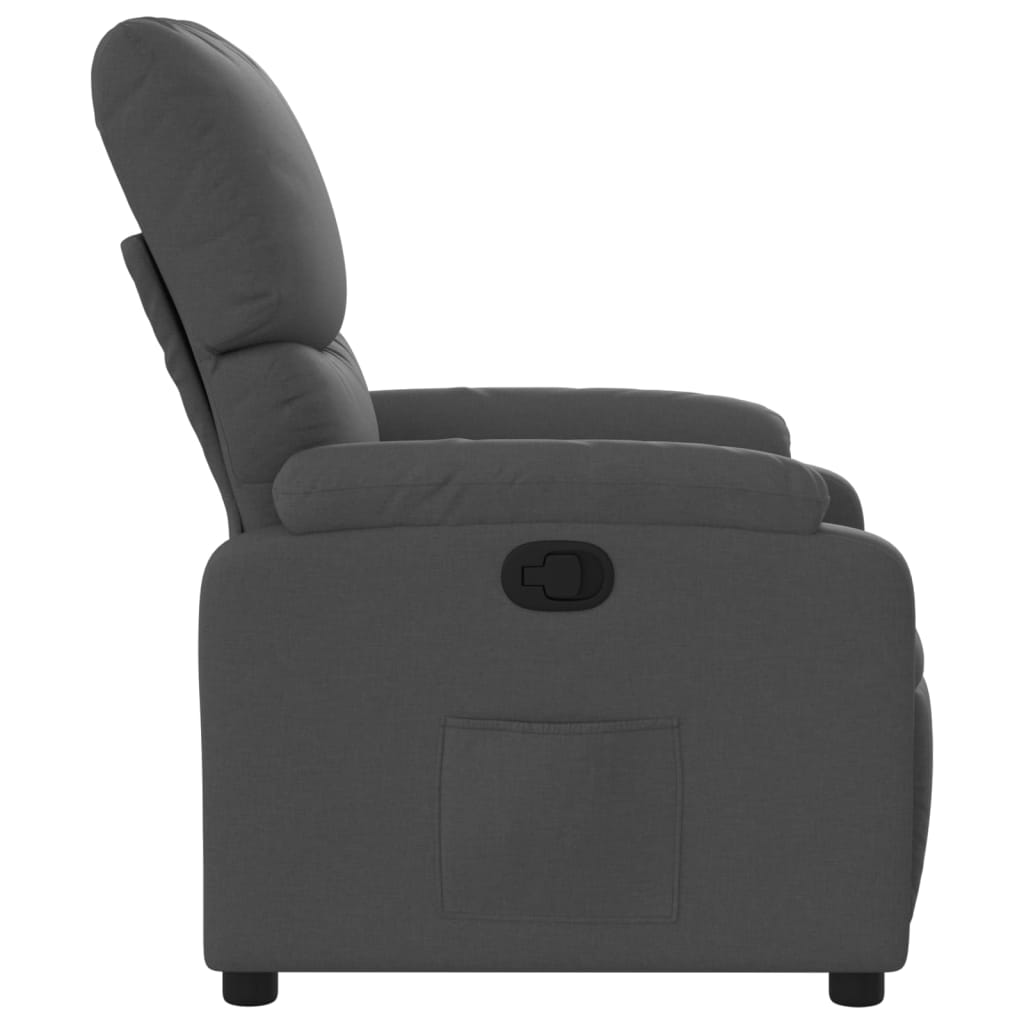 Fauteuil inclinable en tissu gris foncé - XIOS