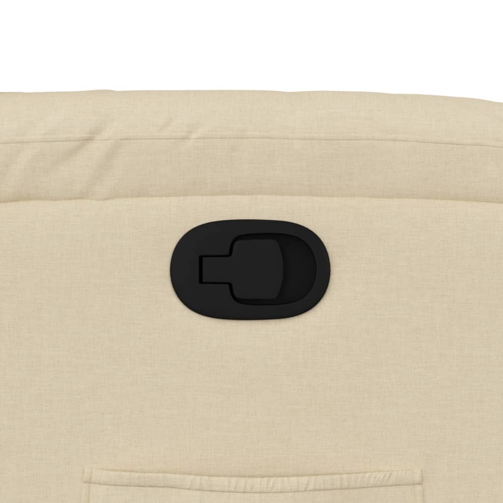 Fauteuil inclinable en tissu crème - XIOS