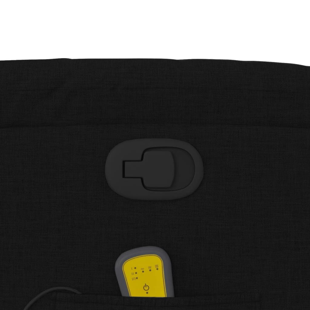 Fauteuil de massage inclinable noir tissu - XIOS