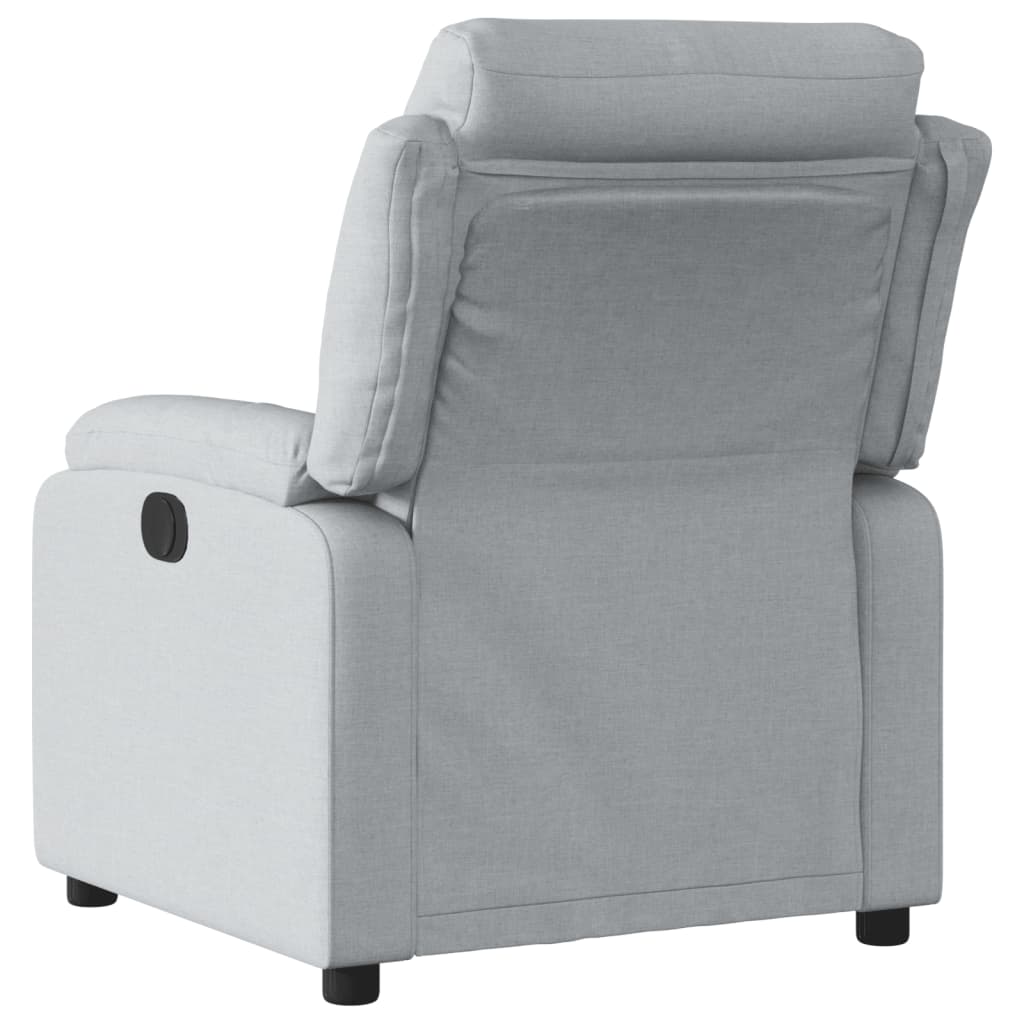 Fauteuil inclinable en tissu gris clair - XIOS