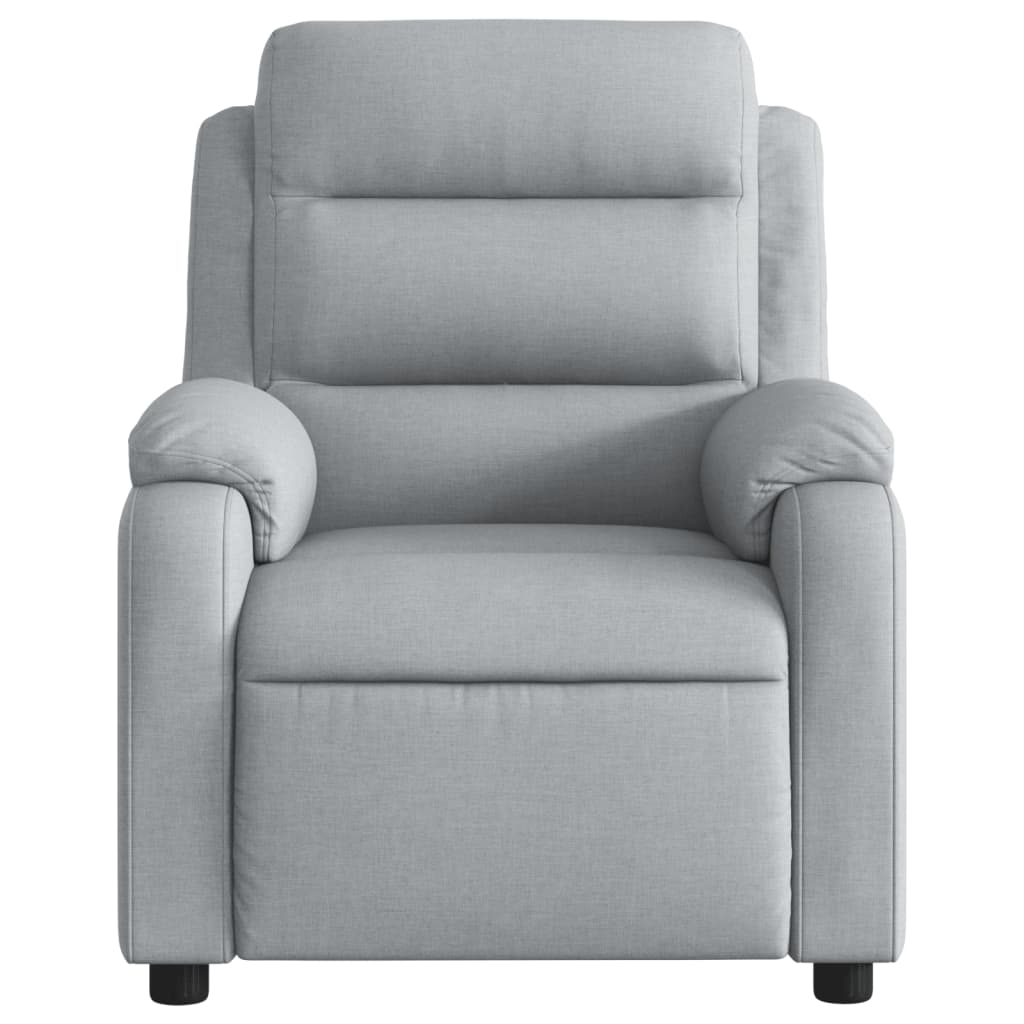 Fauteuil inclinable en tissu gris clair - XIOS