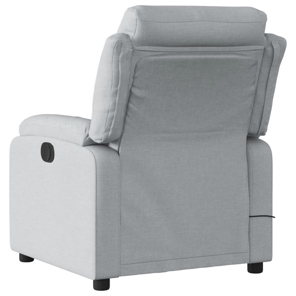 Fauteuil de massage inclinable gris clair tissu - XIOS