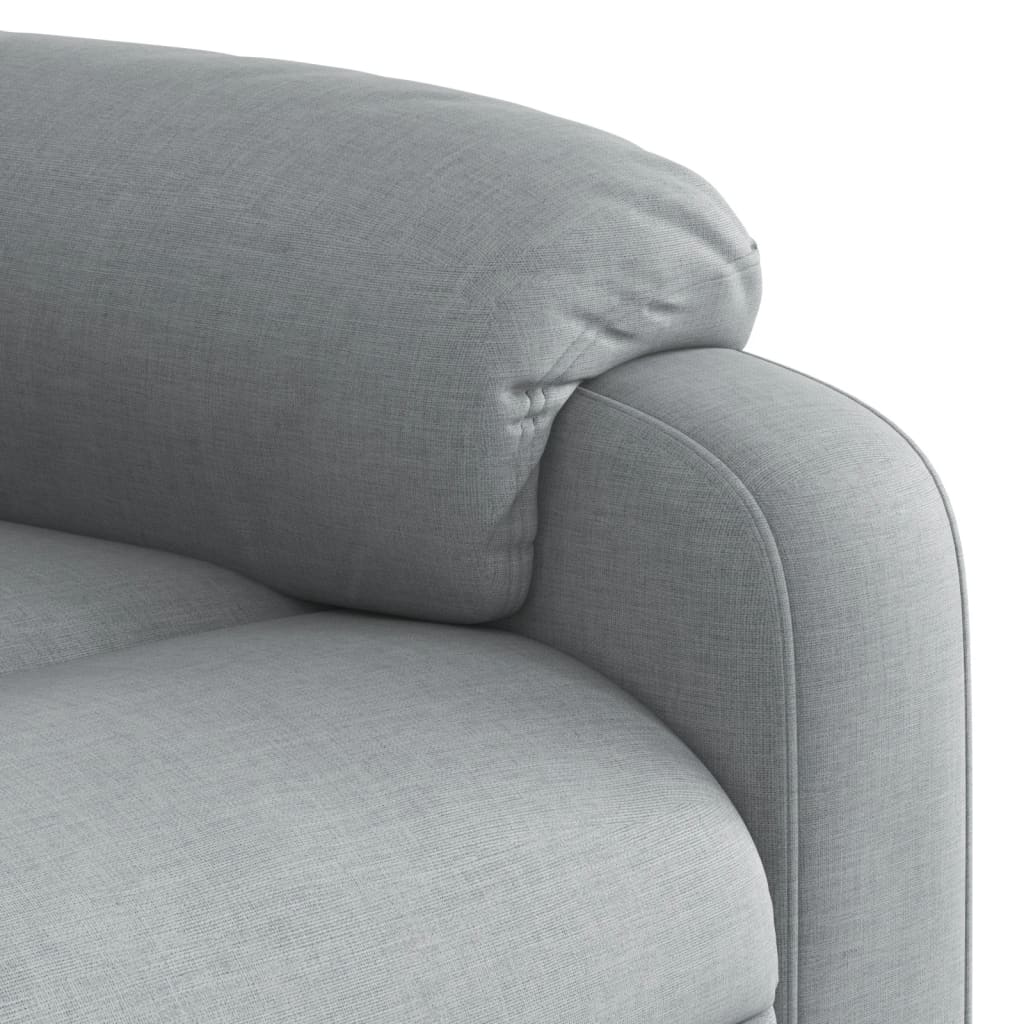 Fauteuil de massage inclinable gris clair tissu - XIOS