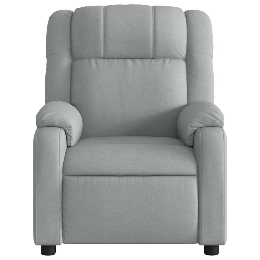 Fauteuil de massage inclinable gris clair tissu - XIOS