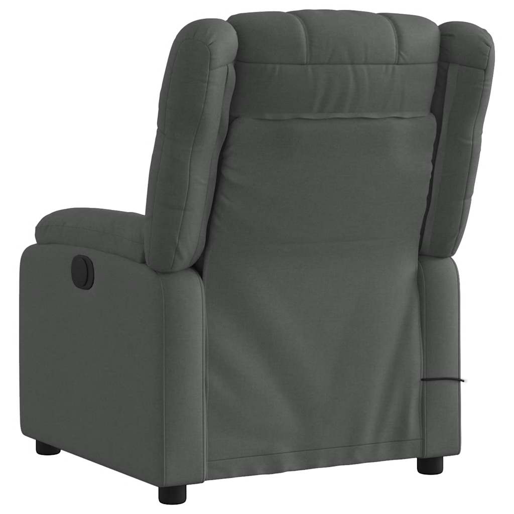 Fauteuil de massage inclinable gris foncé tissu - XIOS