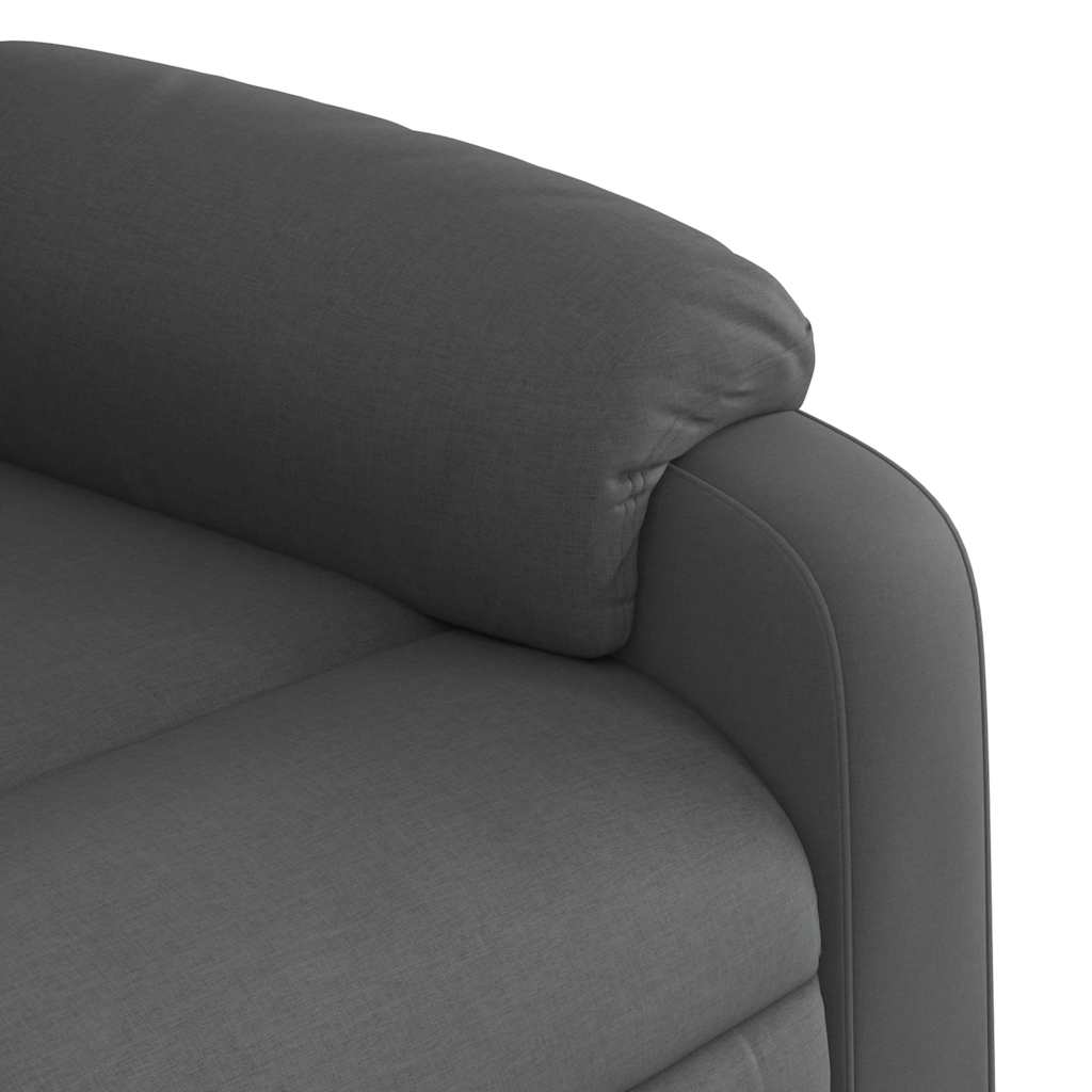 Fauteuil de massage inclinable gris foncé tissu - XIOS