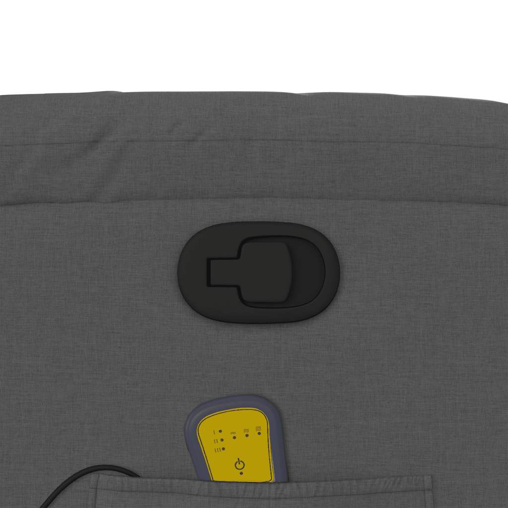 Fauteuil de massage inclinable gris foncé tissu - XIOS