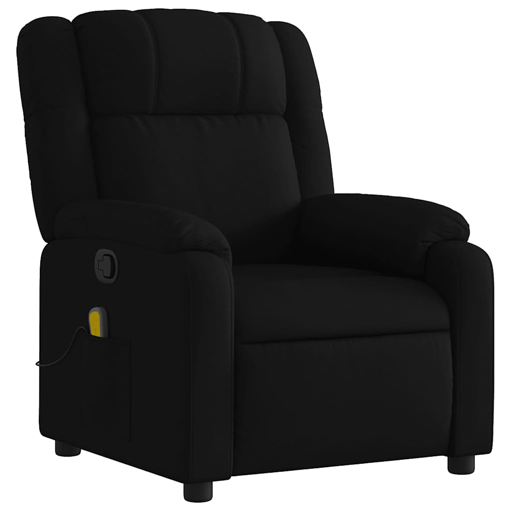 Fauteuil de massage inclinable noir tissu - XIOS