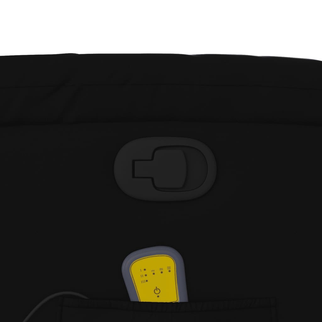 Fauteuil de massage inclinable noir similicuir - XIOS