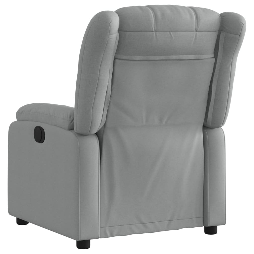Fauteuil inclinable en tissu gris clair - XIOS