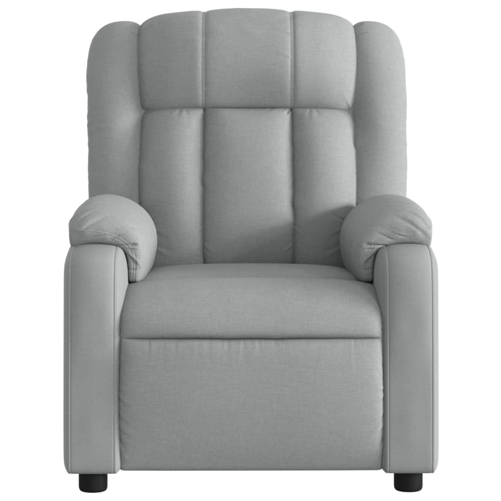 Fauteuil inclinable en tissu gris clair - XIOS