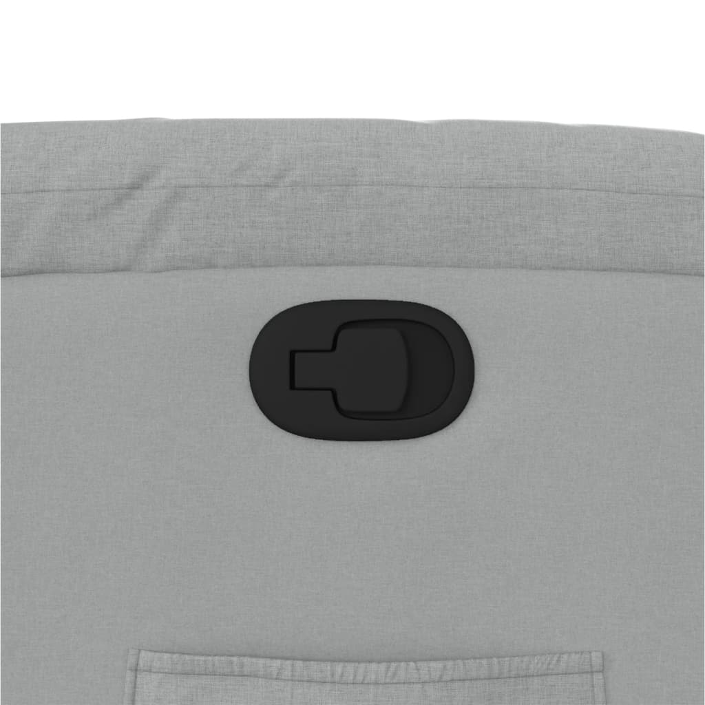 Fauteuil inclinable en tissu gris clair - XIOS