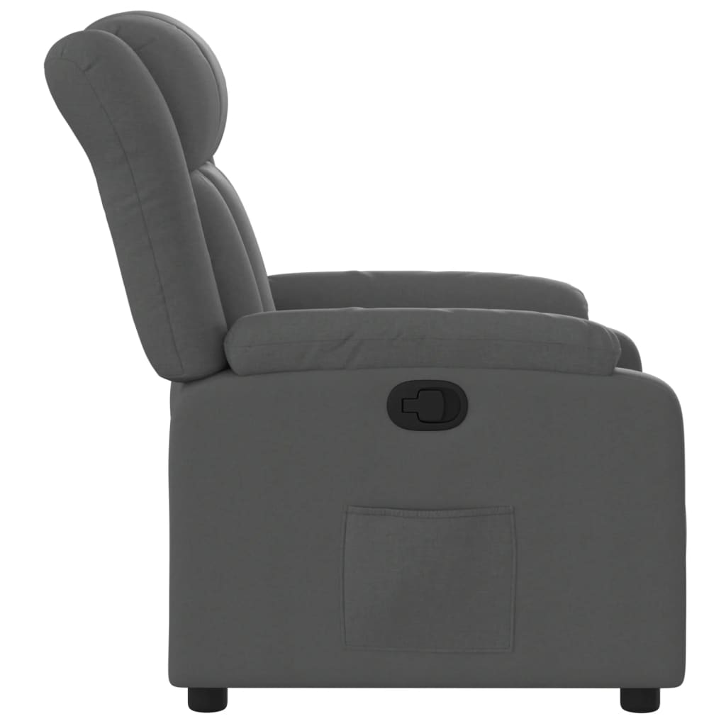 Fauteuil inclinable en tissu gris foncé - XIOS