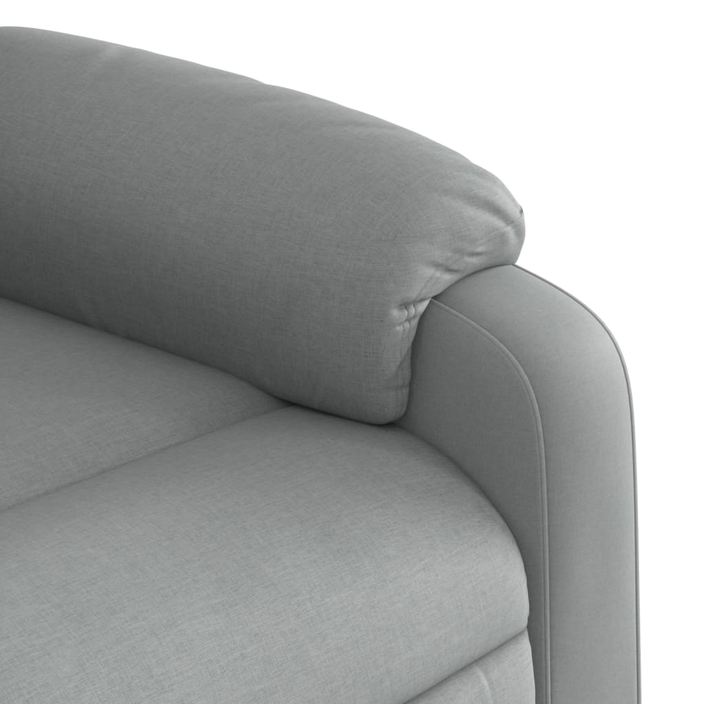 Fauteuil de massage inclinable gris clair tissu - XIOS