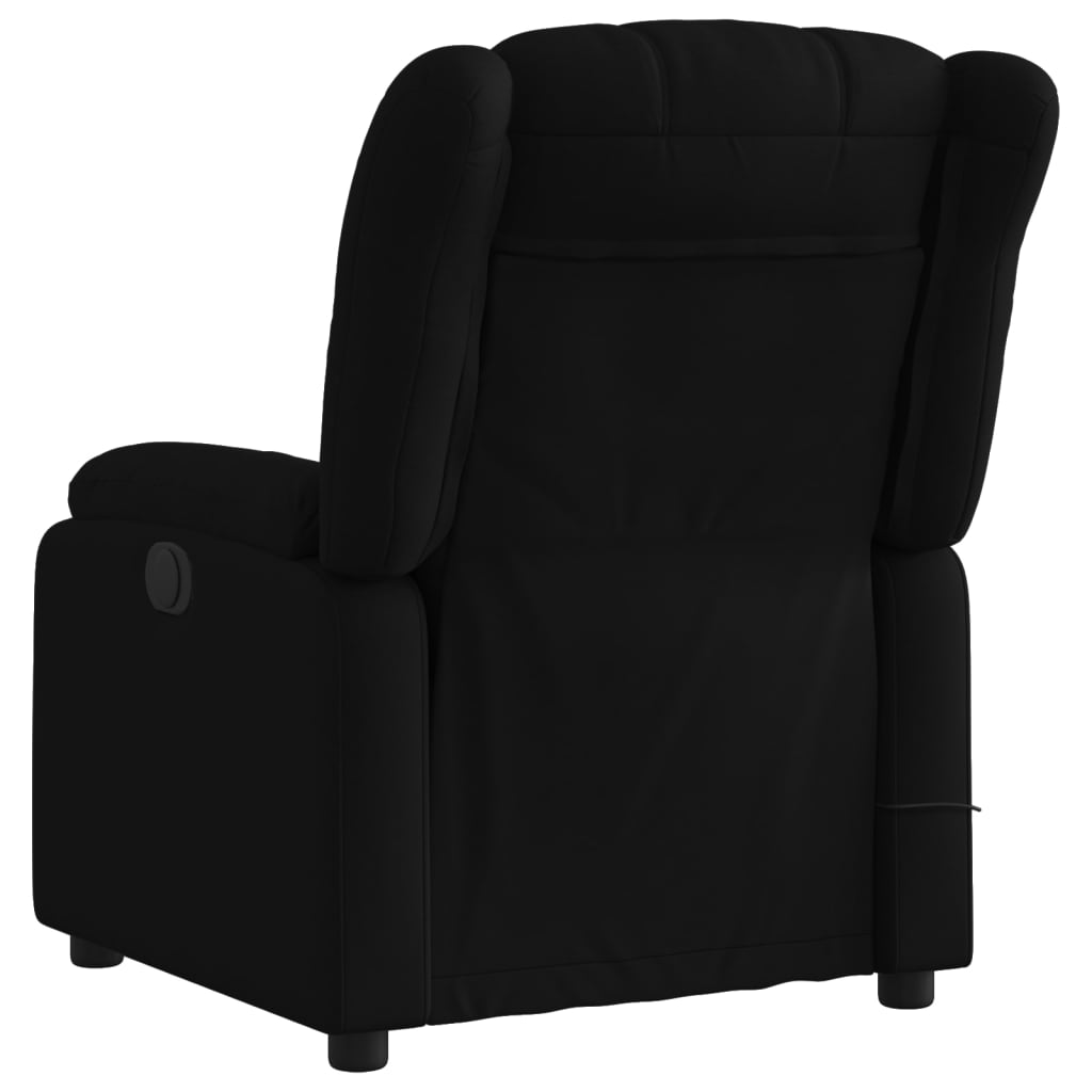 Fauteuil de massage inclinable noir tissu
