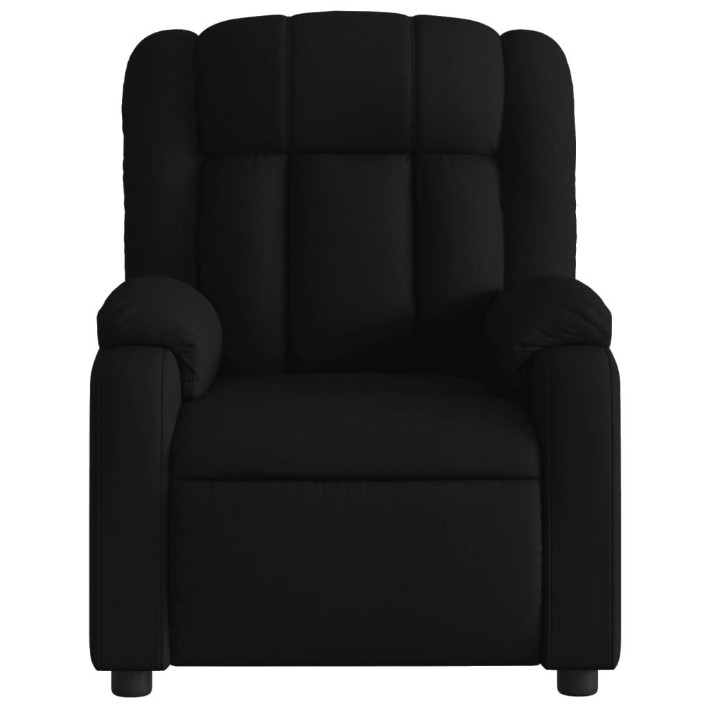 Fauteuil de massage inclinable noir tissu