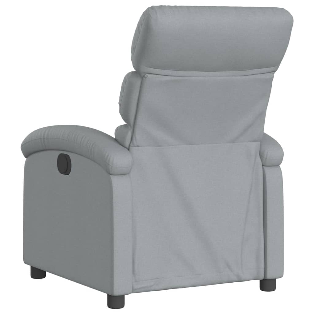 Fauteuil inclinable gris clair tissu - XIOS