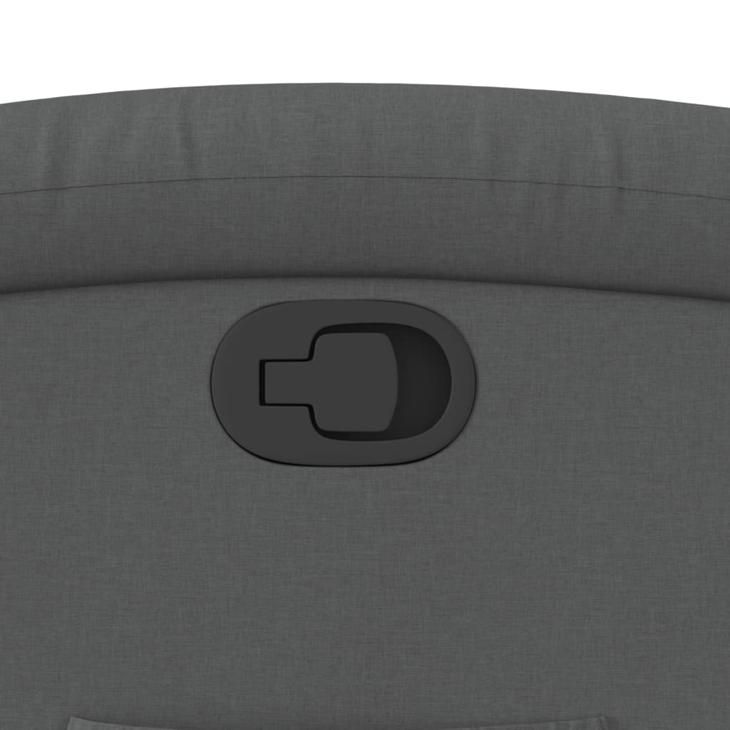 Fauteuil inclinable gris foncé tissu - XIOS