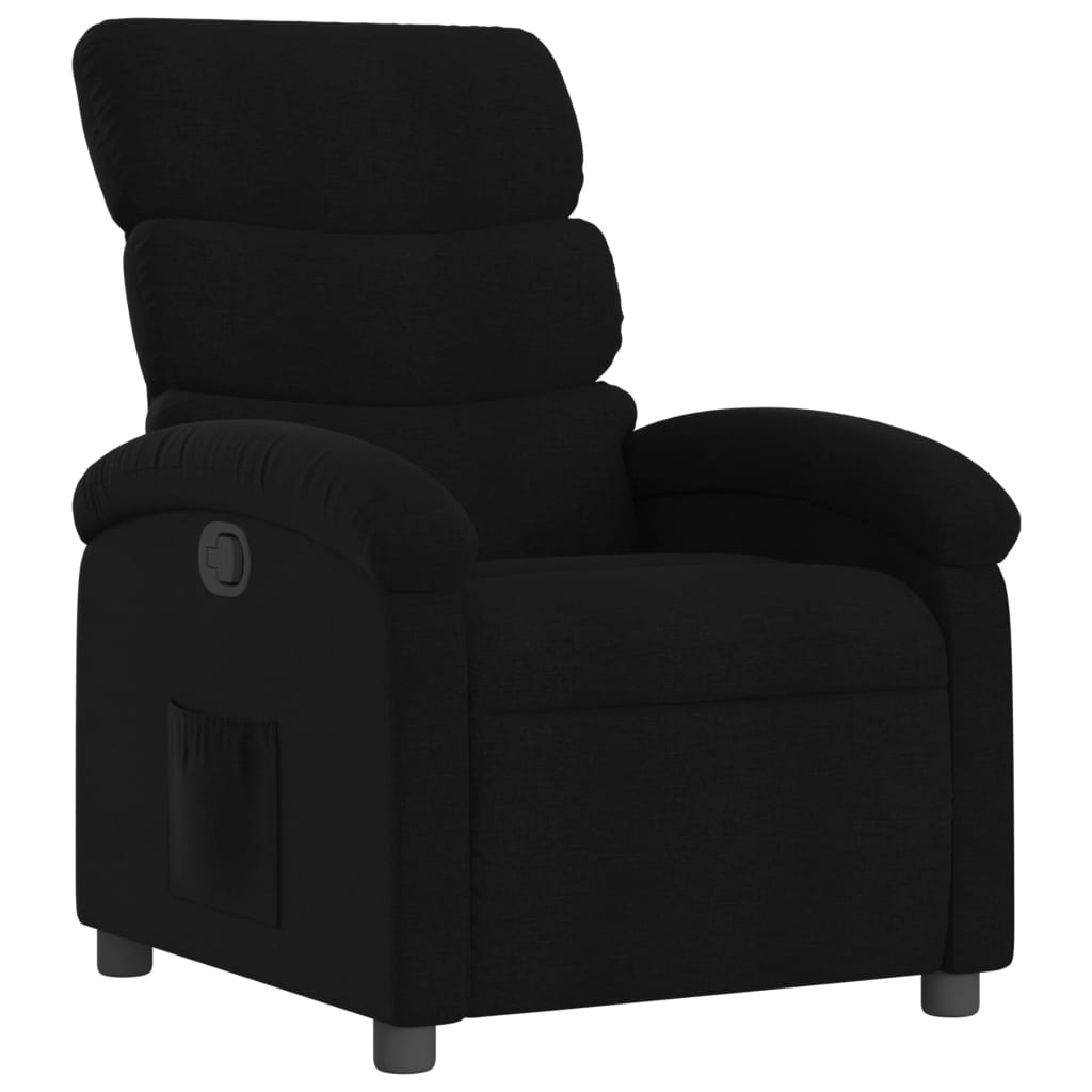 Fauteuil inclinable noir tissu - XIOS
