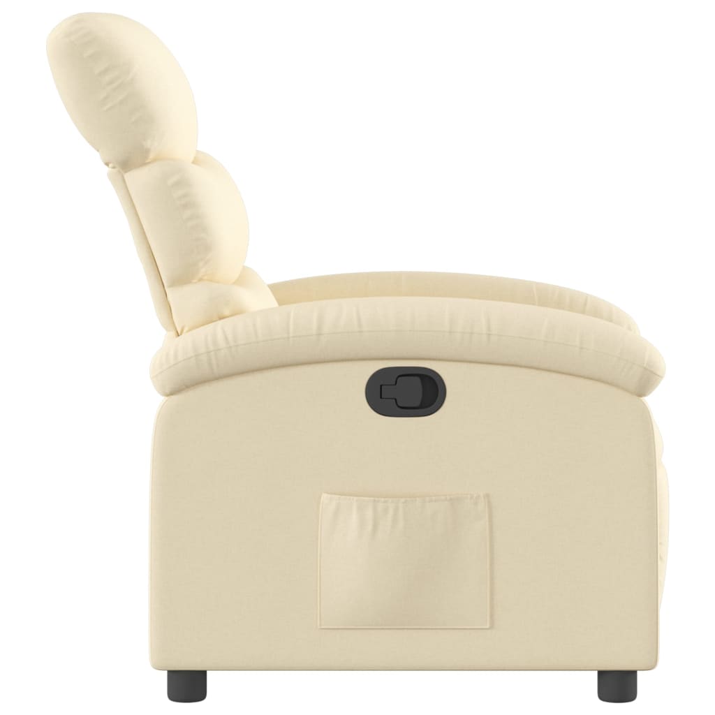 Fauteuil inclinable crème tissu - XIOS