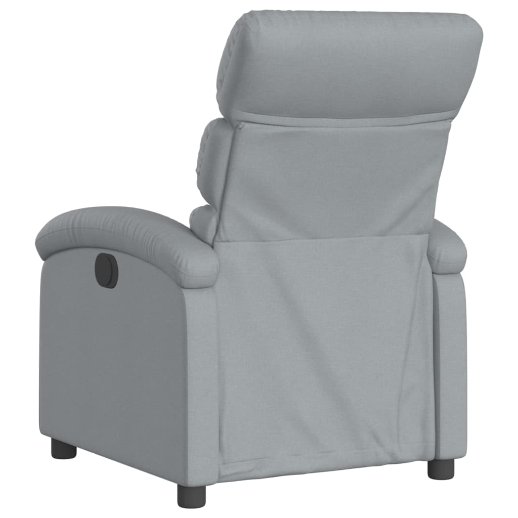 Fauteuil inclinable de massage gris clair tissu - XIOS