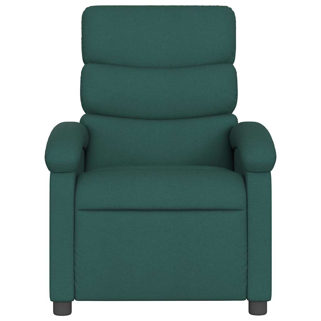 Fauteuil inclinable de massage vert foncé tissu - XIOS